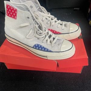 Men’s Converse Hi Top Red & Blue Size 9
